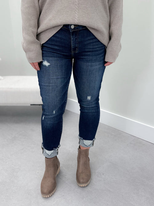 Ackley Mid Rise Skinny Jean by Lovervet